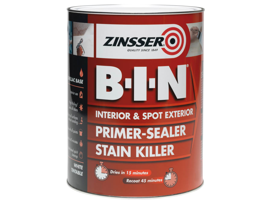 Zinsser ZN7020001D1 B.I.N Primer Sealer & Stain Killer 1L