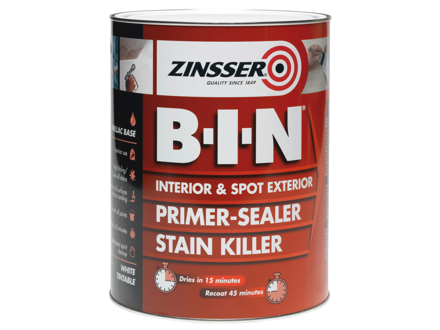 Zinsser ZN7020001E1 B.I.N Primer Sealer & Stain Killer 500ml