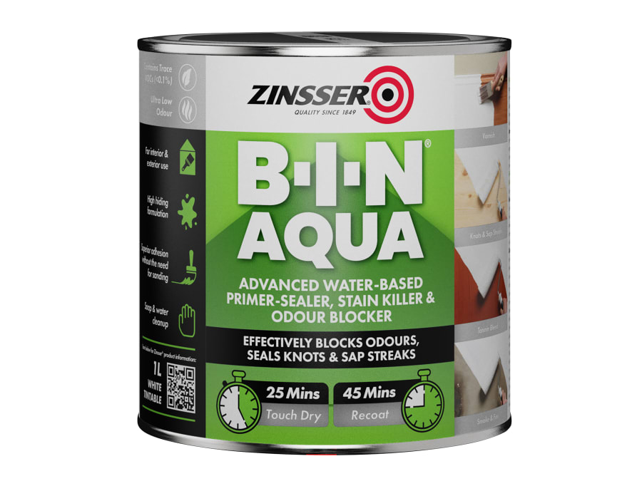 Zinsser ZN7440001D1 B-I-N Aqua 1 Litre
