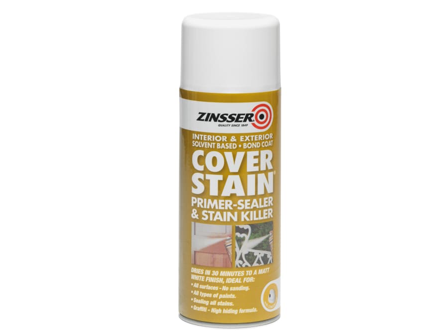 Zinsser ZN7140001E8 Cover Stain Aerosol Primer Sealer 400ml