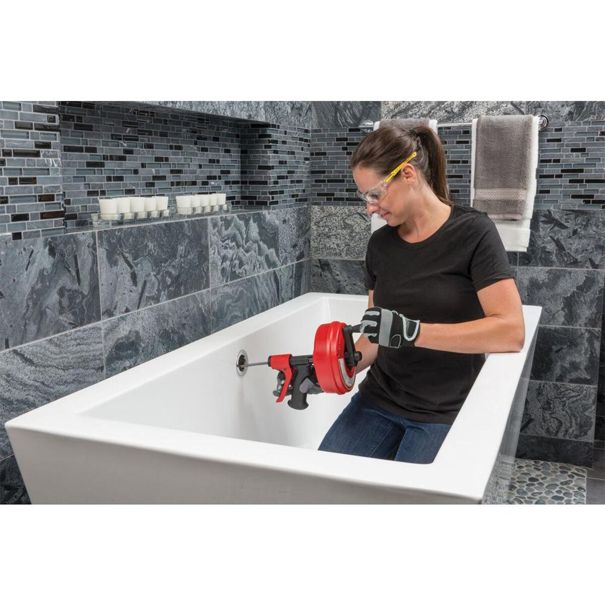 Ridgid 57043 Power Spin Drain Cleaner with Autofeed Trigger