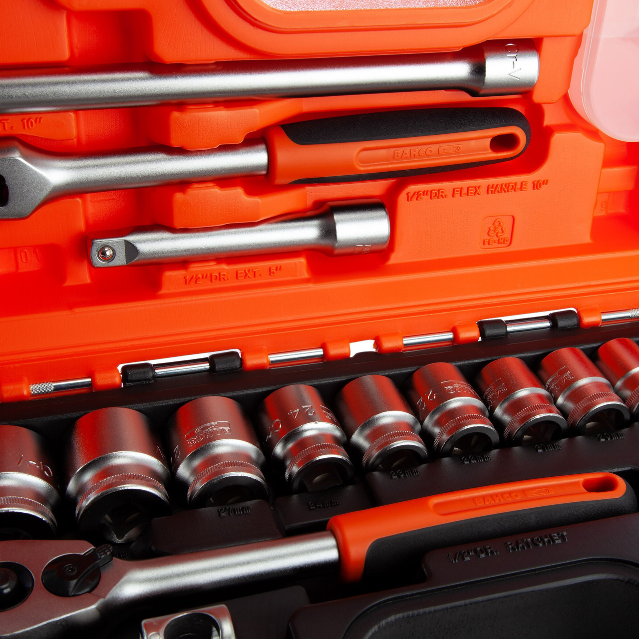 Bahco S240 1/2in Drive Socket Set 24 Piece