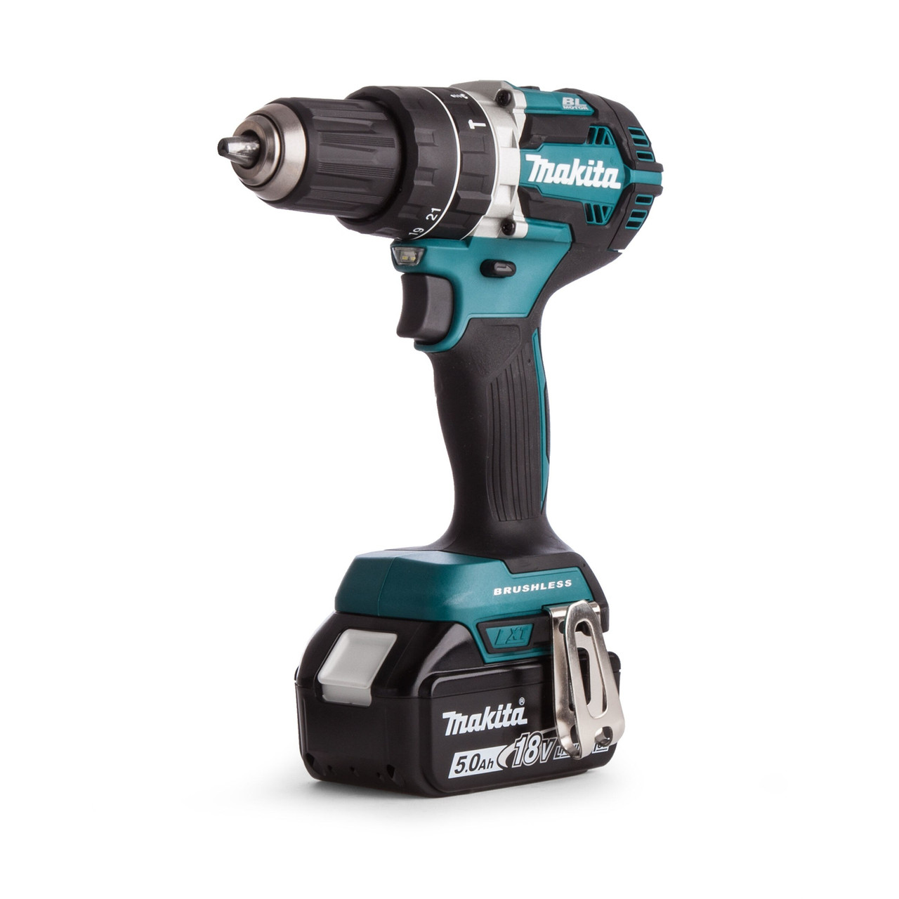 Makita DHP484RTJ 18V LXT Combi Drill with 2 × 5.0Ah Batteries and Makpac Case