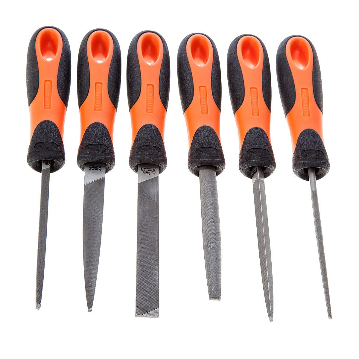 Bahco 14760432 ERGO Engineering Smooth Cut File Set 100mm 6 Piece