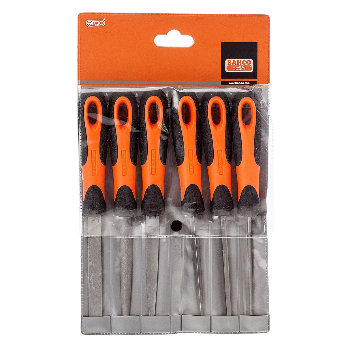 Bahco 14760432 ERGO Engineering Smooth Cut File Set 100mm 6 Piece