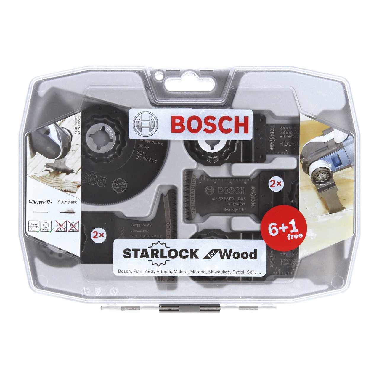 Bosch 2608664623 Starlock Multi-Tool Blade Set with 7 Pieces