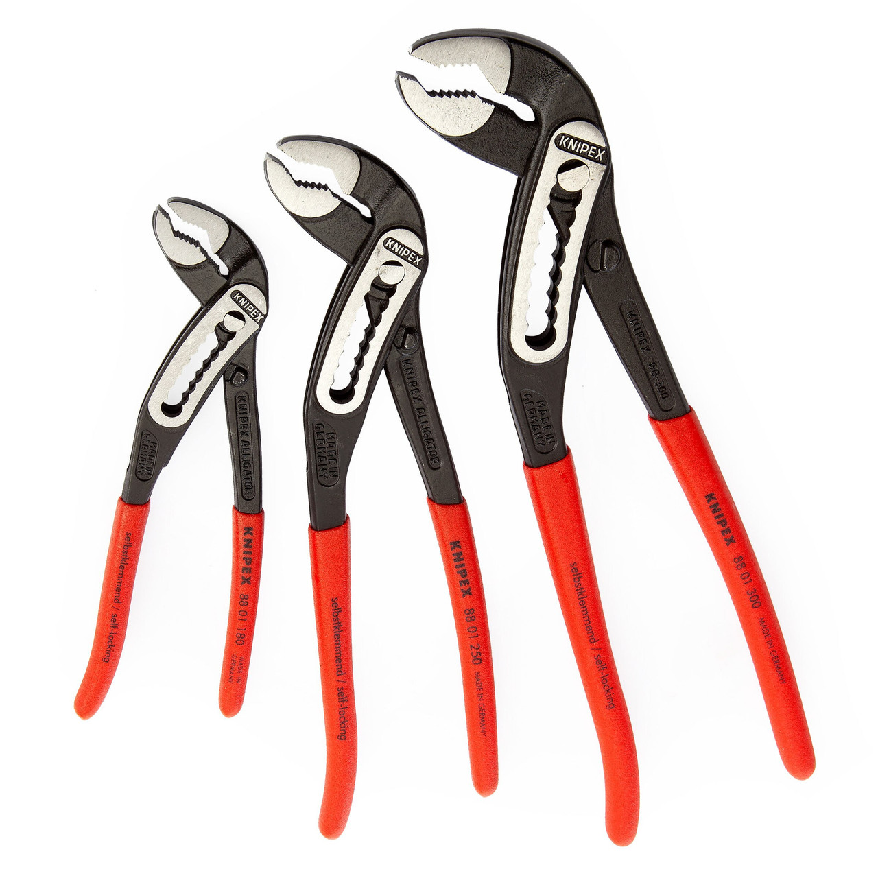 Knipex 002009V03 Alligator Water Pump Pliers Set 3 Piece