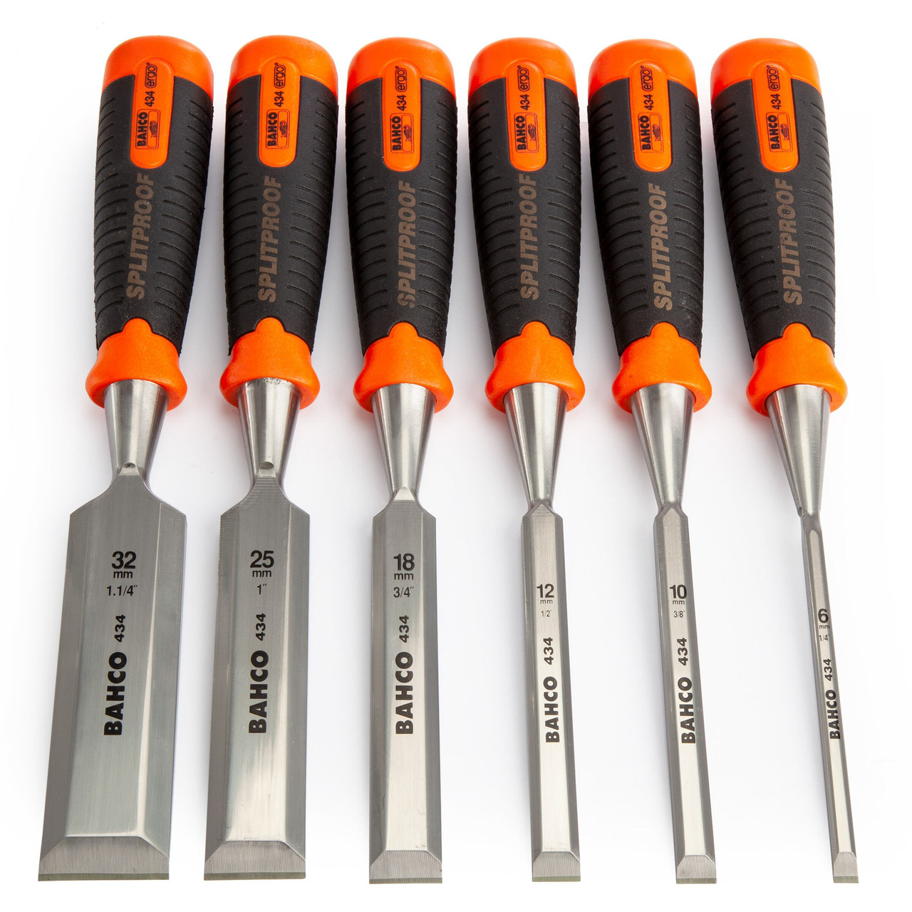 Bahco 434S6EUR 6 Piece Bevel Edge Chisel Set