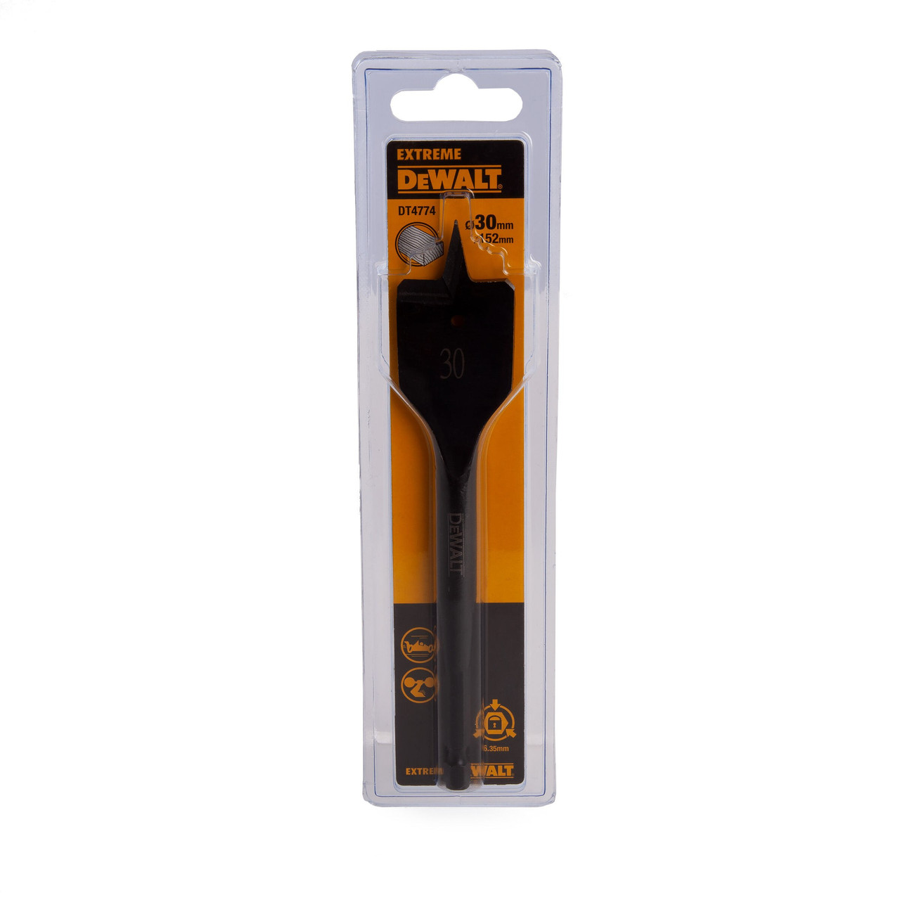 Dewalt DT4774 Extreme Flat Wood Drill Bit 30 × 152mm