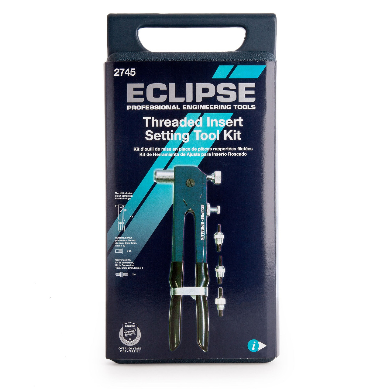 Eclipse EC2745 4-8mm Threaded Insert Setting Tool Kit