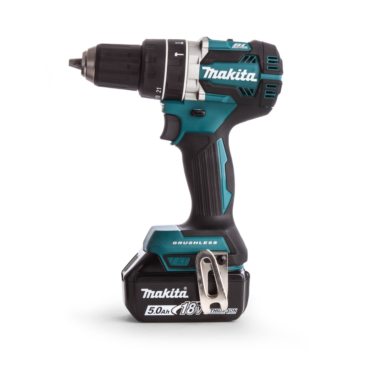 Makita DHP484RTJ 18V LXT Combi Drill with 2 × 5.0Ah Batteries and Makpac Case