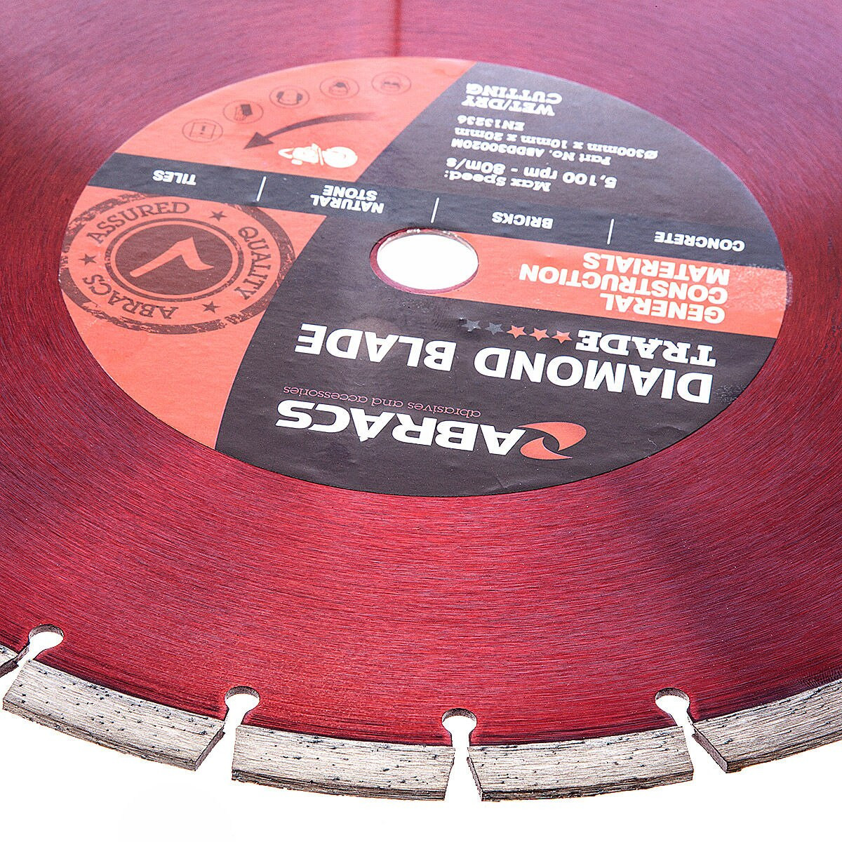 Abracs ABDD30020M 300 × 10 × 20mm General Purpose Diamond Blade