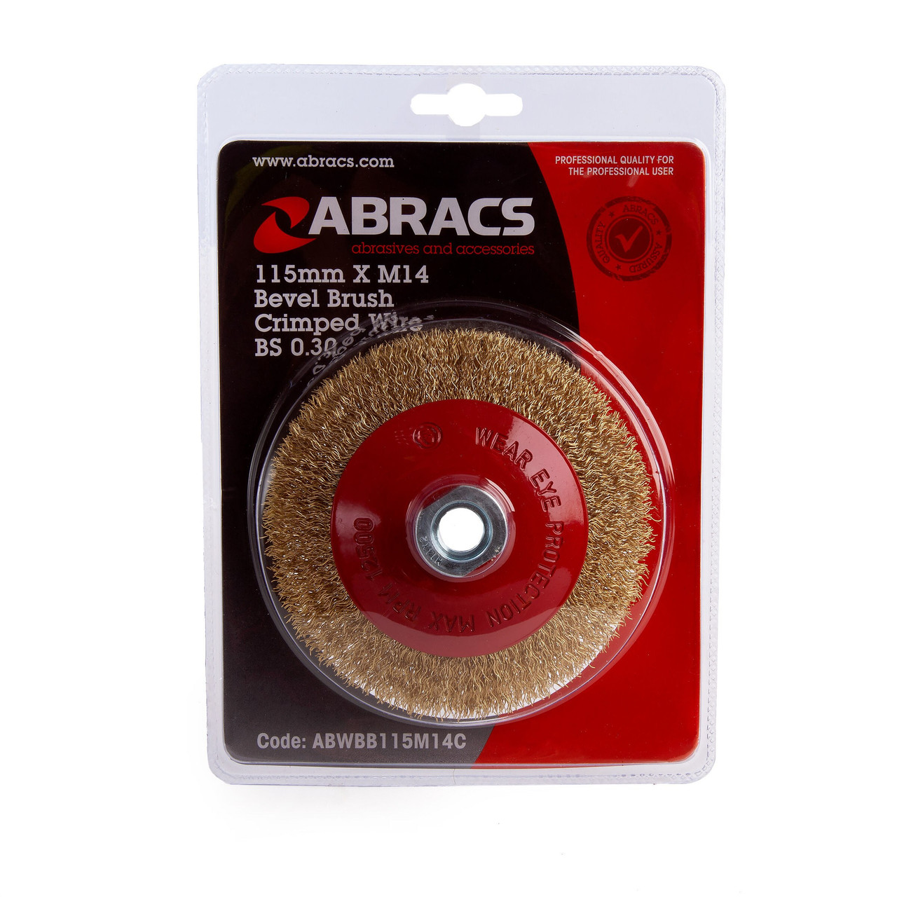 Abracs ABWBB115M14C 115mm Crimped Wire Bevel Brush M14