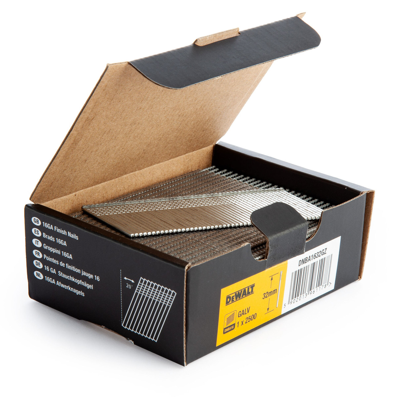 Dewalt DNBA1632GZ 16 Gauge Galvanised 32mm Finish Nails