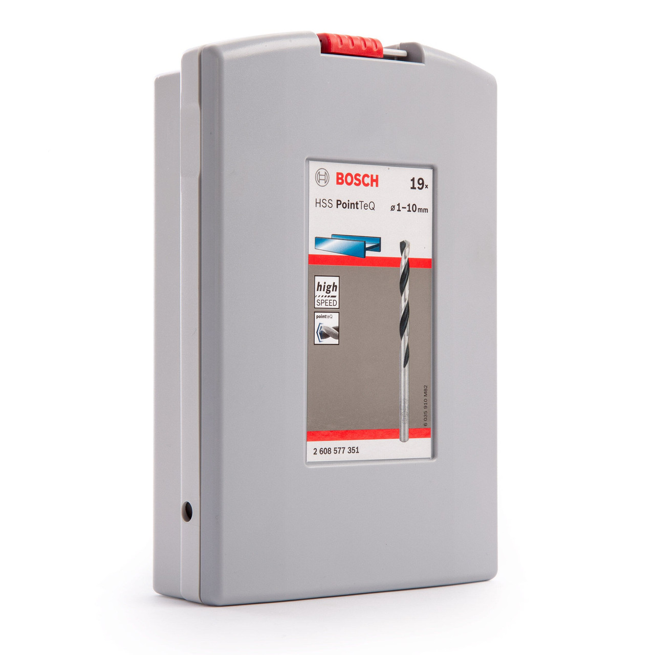 Bosch 2608577351 HSS Twist PointTeQ Drill Bit Set 1-10mm 19 Piece