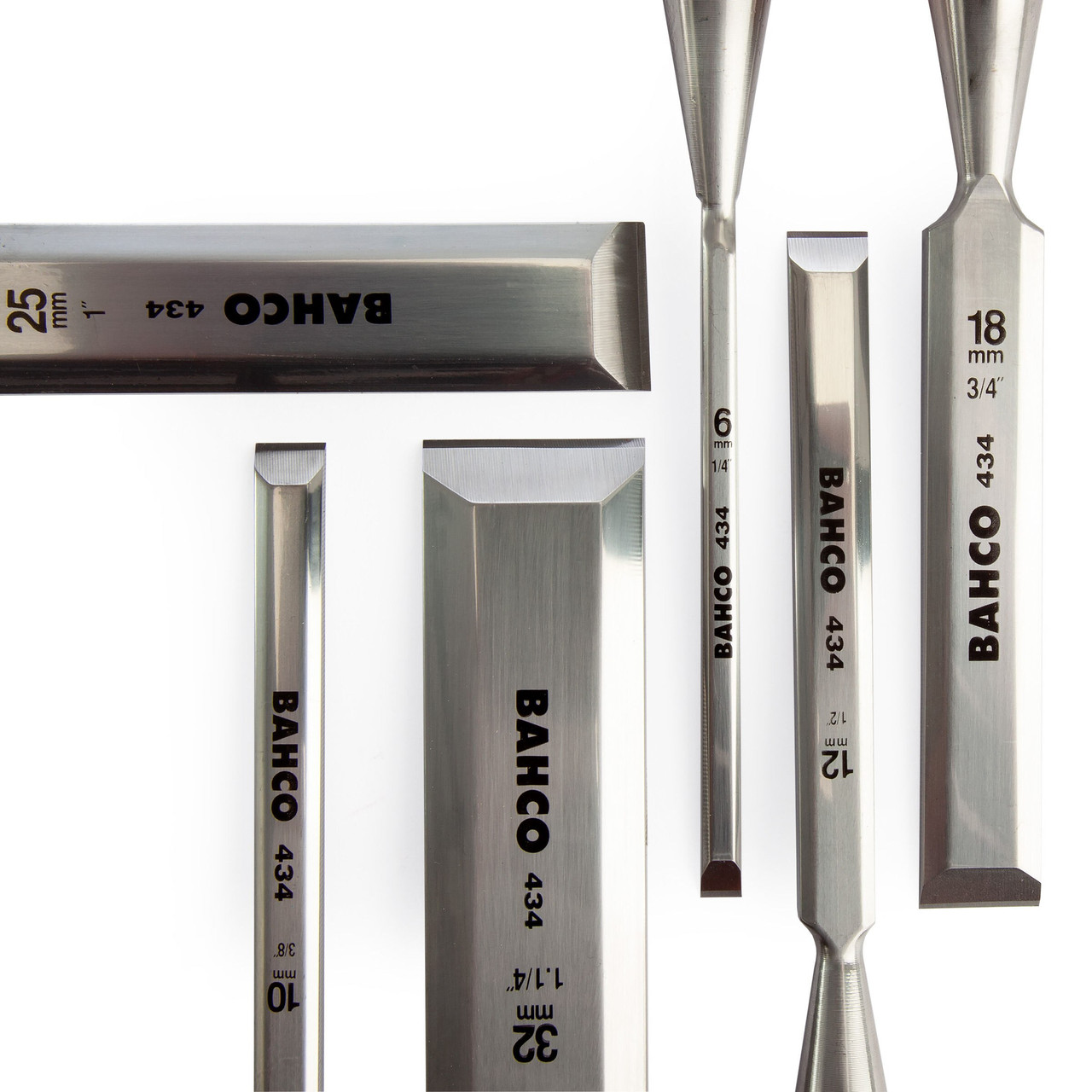 Bahco 434S6EUR 6 Piece Bevel Edge Chisel Set