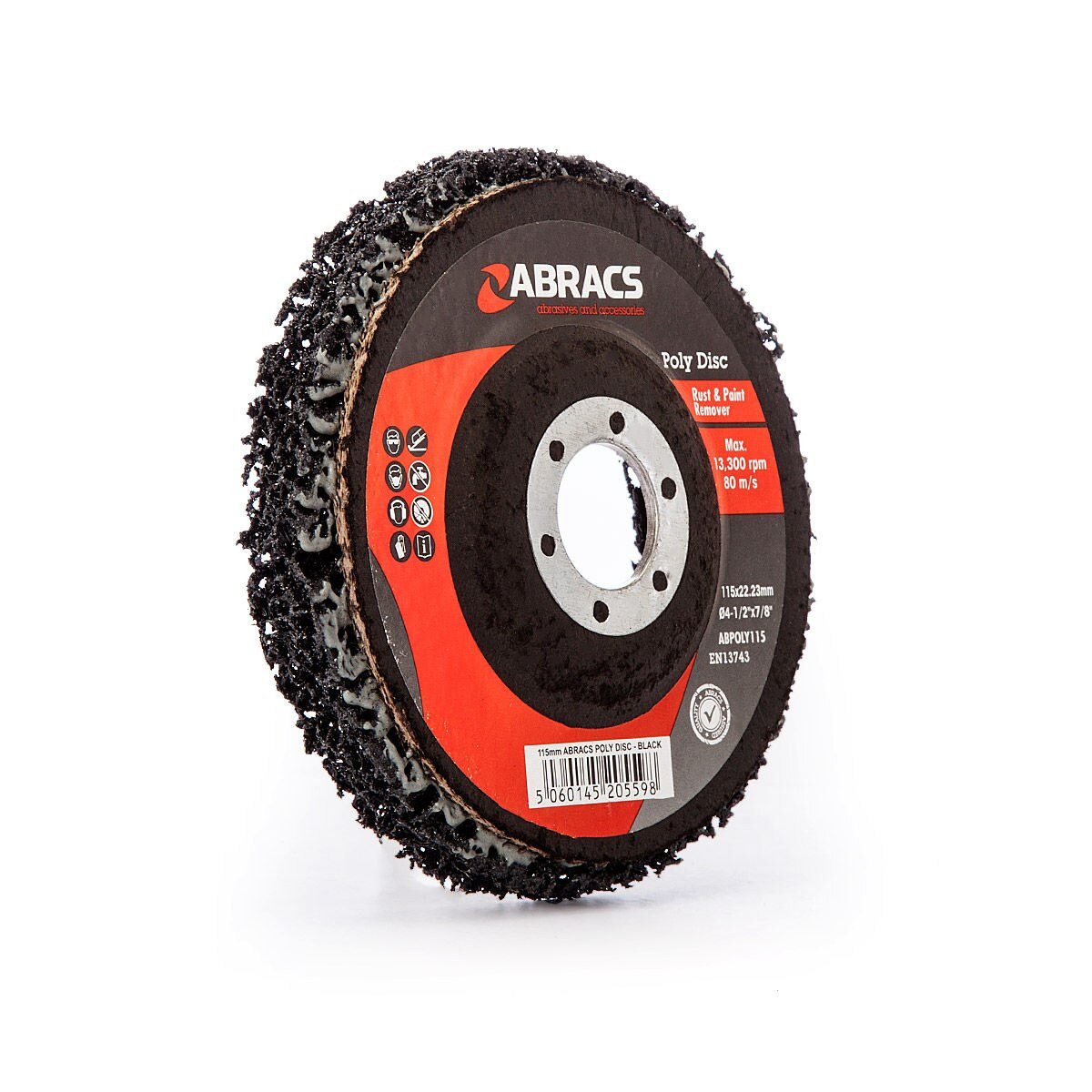 Abracs ABPOLY115 Expert Black Poly Disc 115mm
