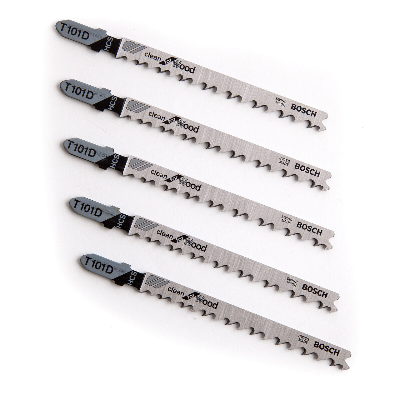 Bosch 2608630032 T101D 100mm Jigsaw Blade for Wood (Pack of 5)