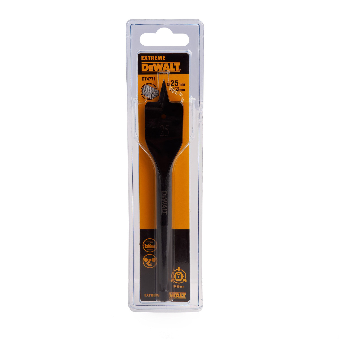 Dewalt DT4771 Extreme Flat Wood Drill Bit 25 × 152mm