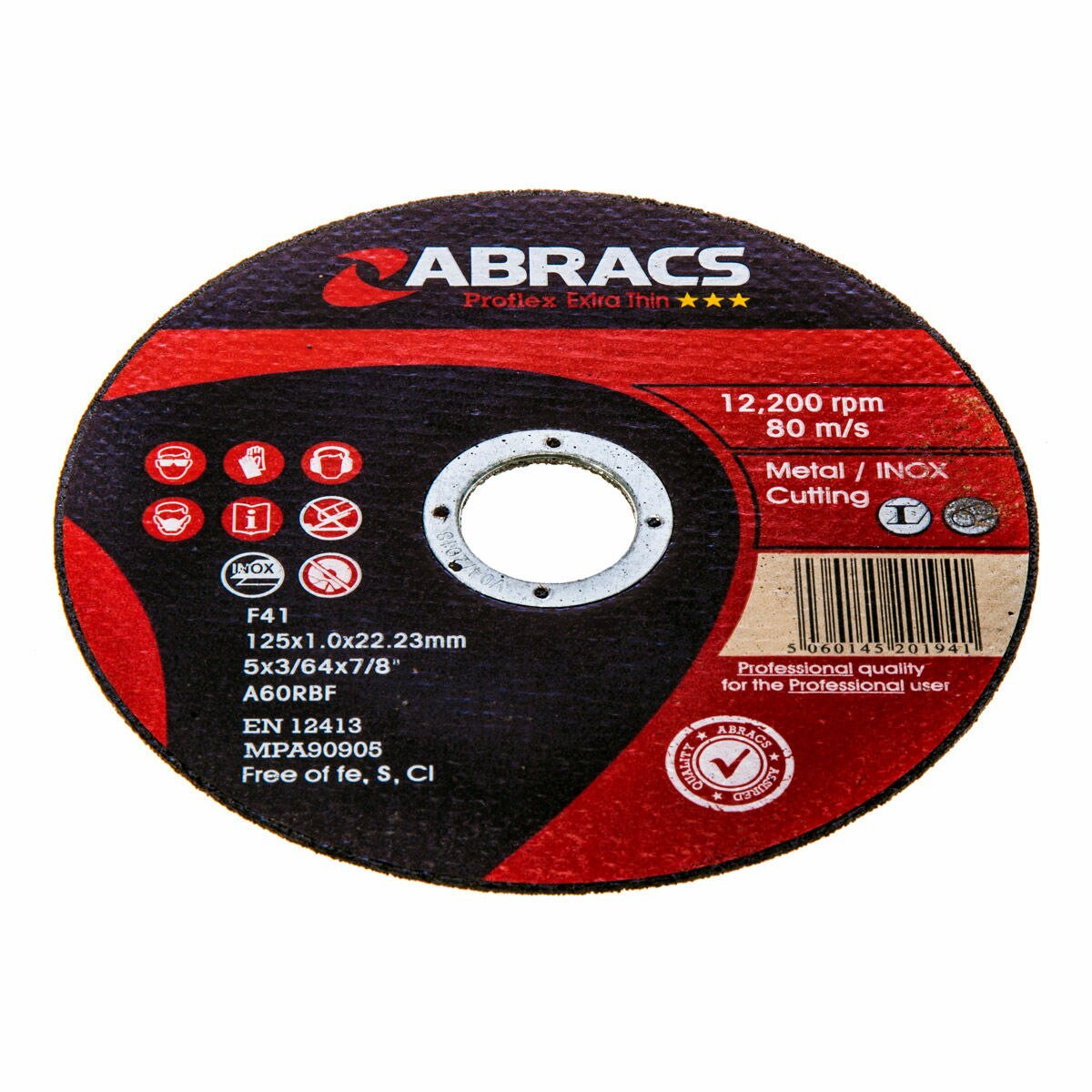 Abracs PFET12510FI 125mm x 1mm Inox Cutting Disc