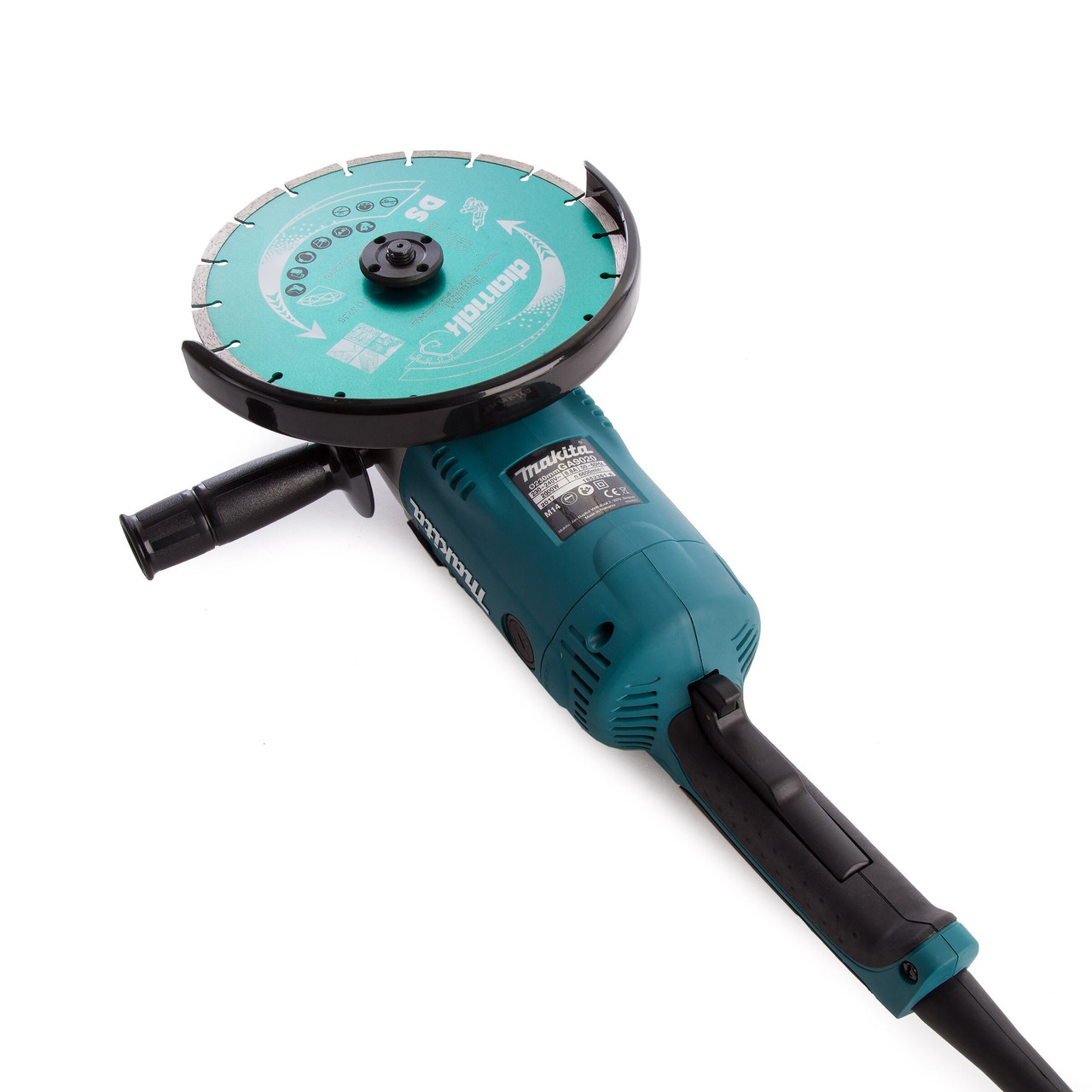Makita GA9020KD1 110V 230mm Angle Grinder with Case & Diamond Wheel