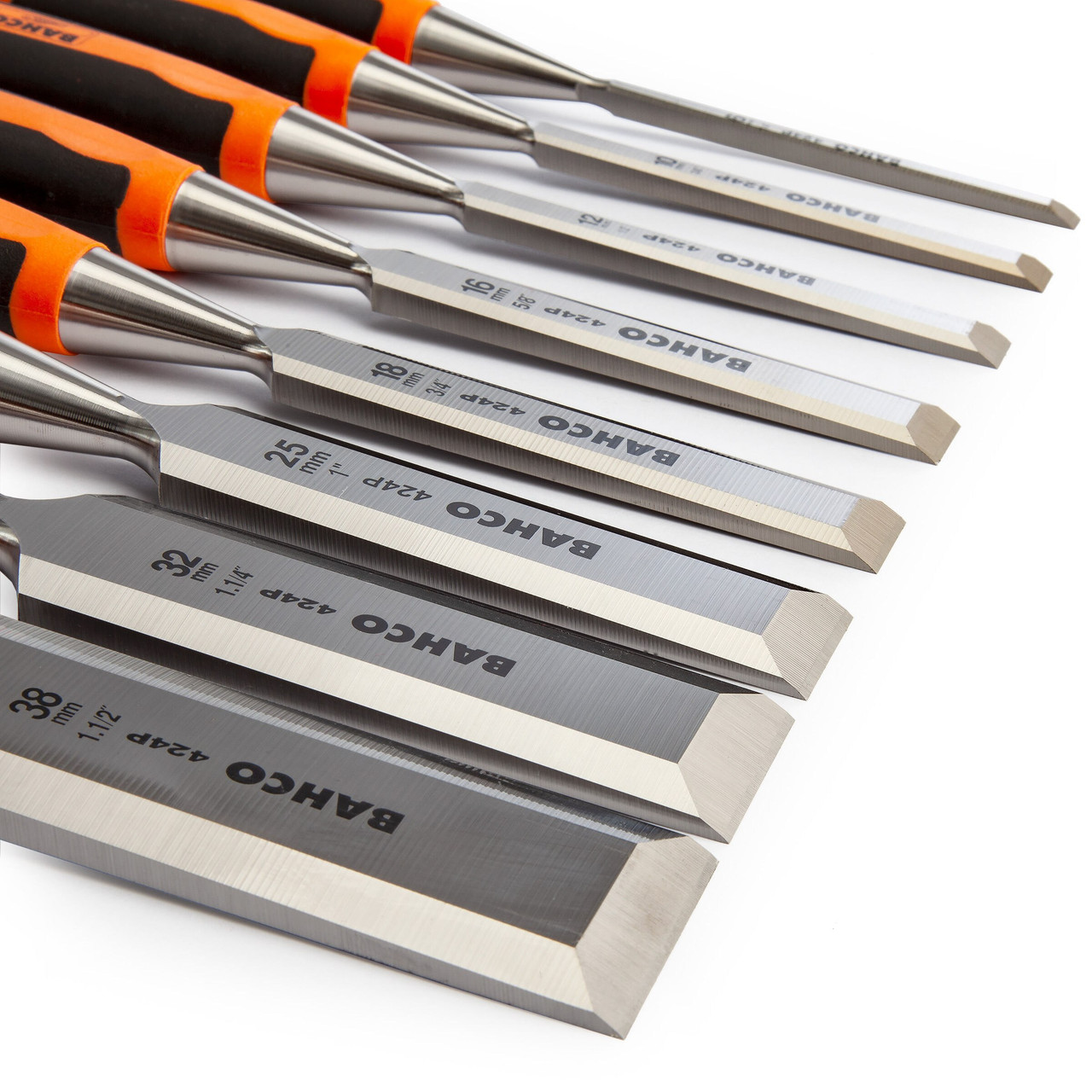Bahco 424PS8EUR 8 Piece Bevel Edge Chisel Set