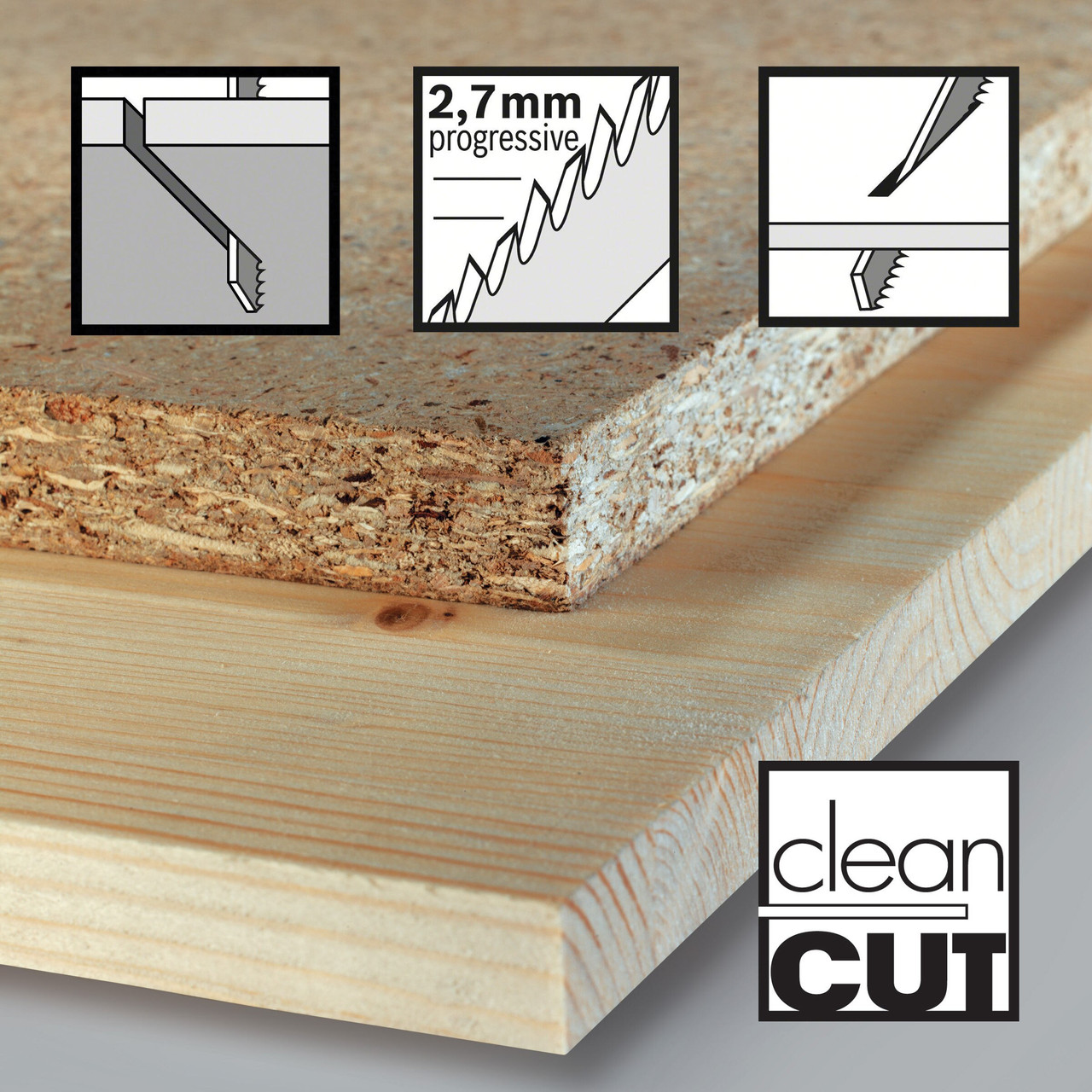 Bosch 2608630030 T101B 100mm Jigsaw Blade for Wood (Pack of 5)