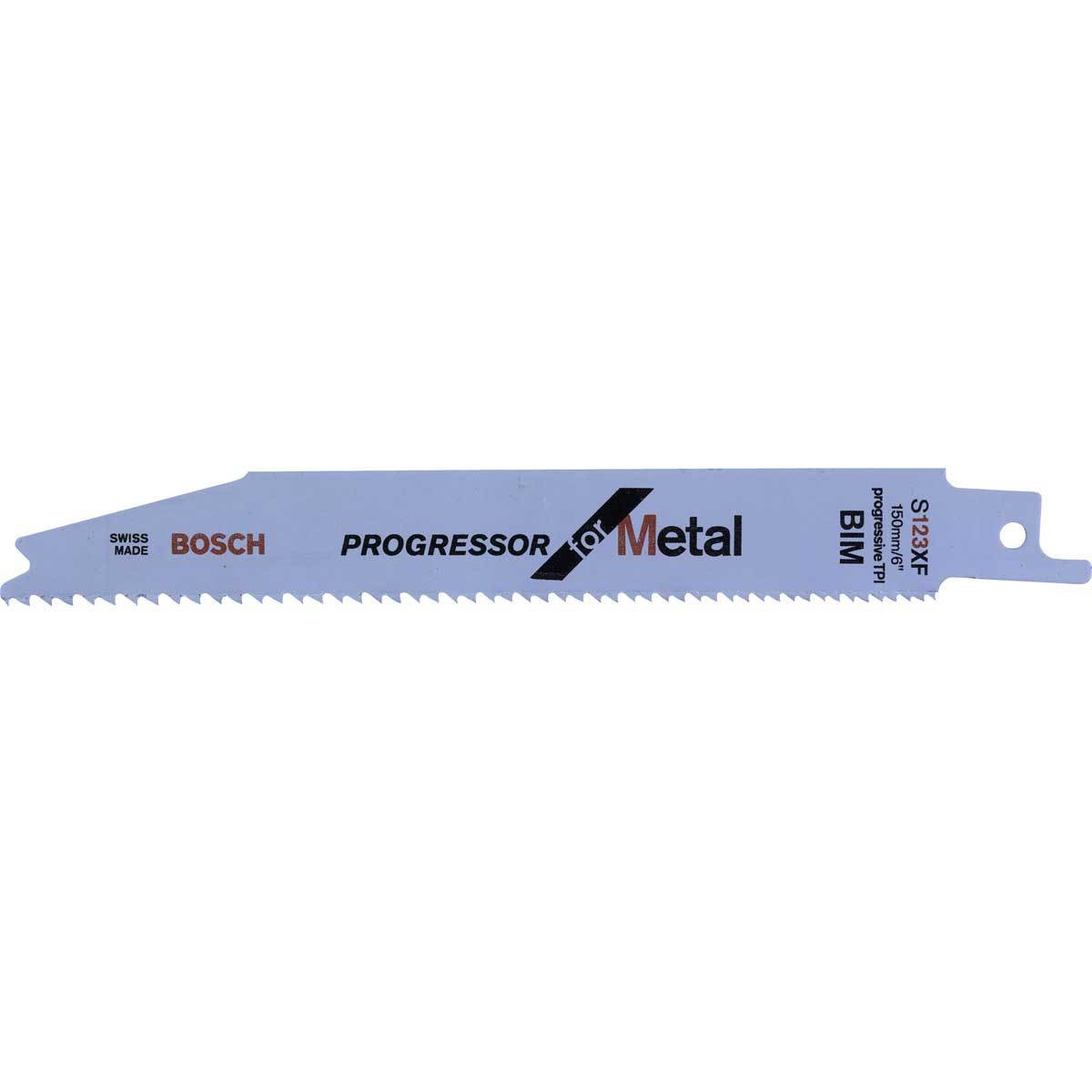 Bosch S 123 XF Progressor for Metal Reciprocating Saw Blade 150mm 8-18 TPI (Pack 5)