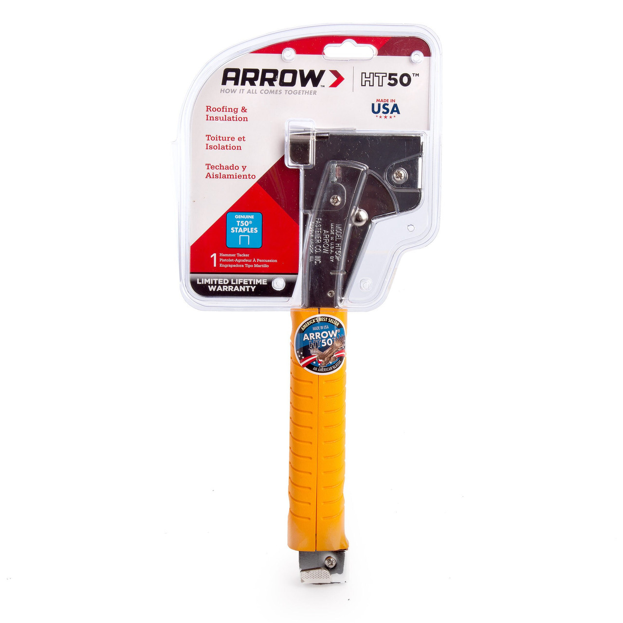 Arrow HT50A Heavy-Duty Hammer Tacker