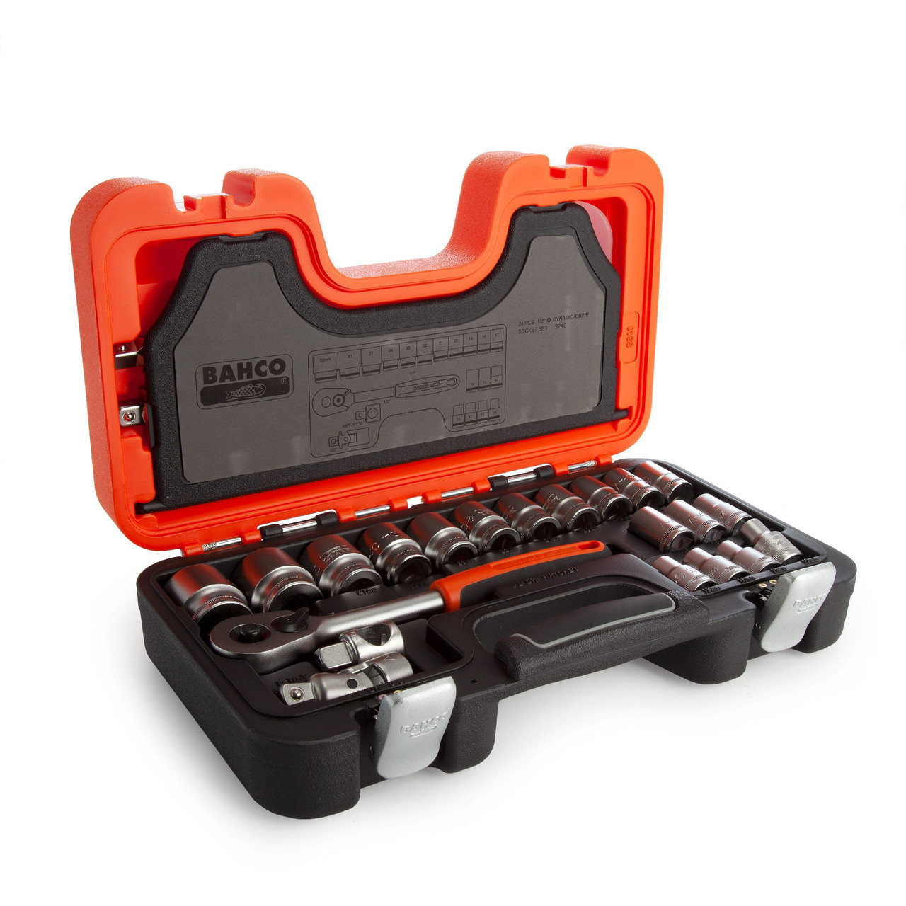Bahco S240 1/2in Drive Socket Set 24 Piece