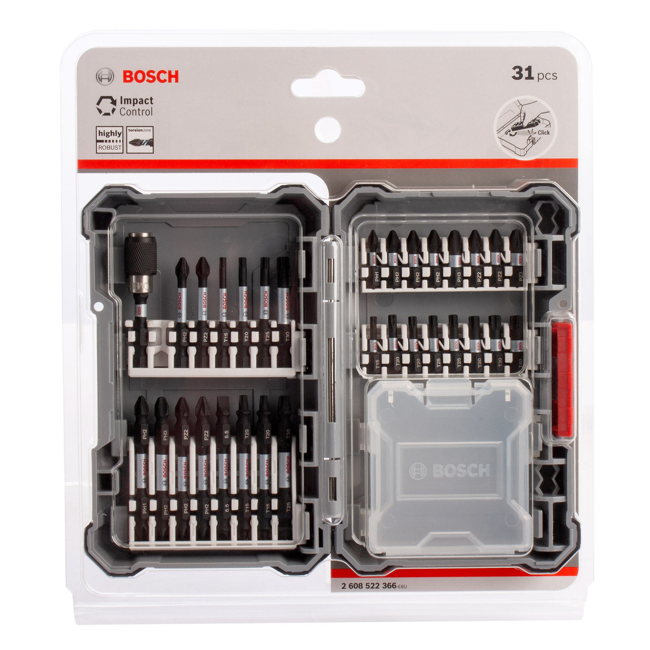 Bosch 2608522366 Impact Screwdriver Bit Set 31 Piece