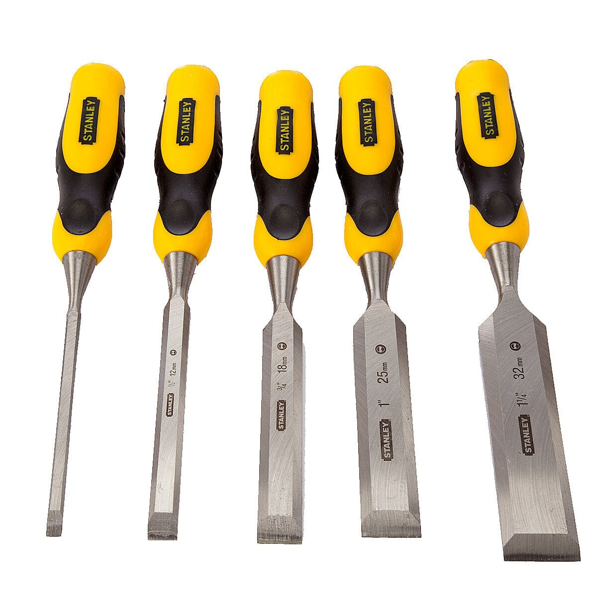 Stanley 516421 Dynagrip 5 Piece Wood Chisel Set