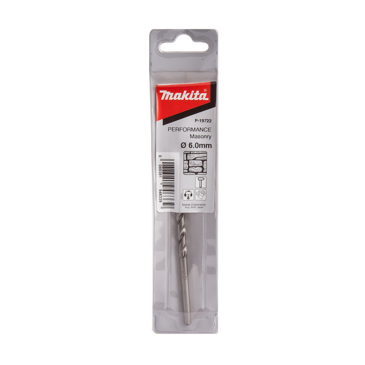 Makita P19722 TCT Performance Masonry Drill Bit 6 × 55mm