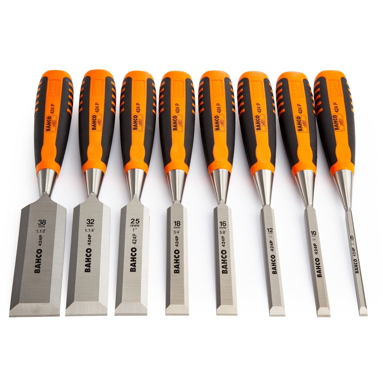 Bahco 424PS8EUR 8 Piece Bevel Edge Chisel Set