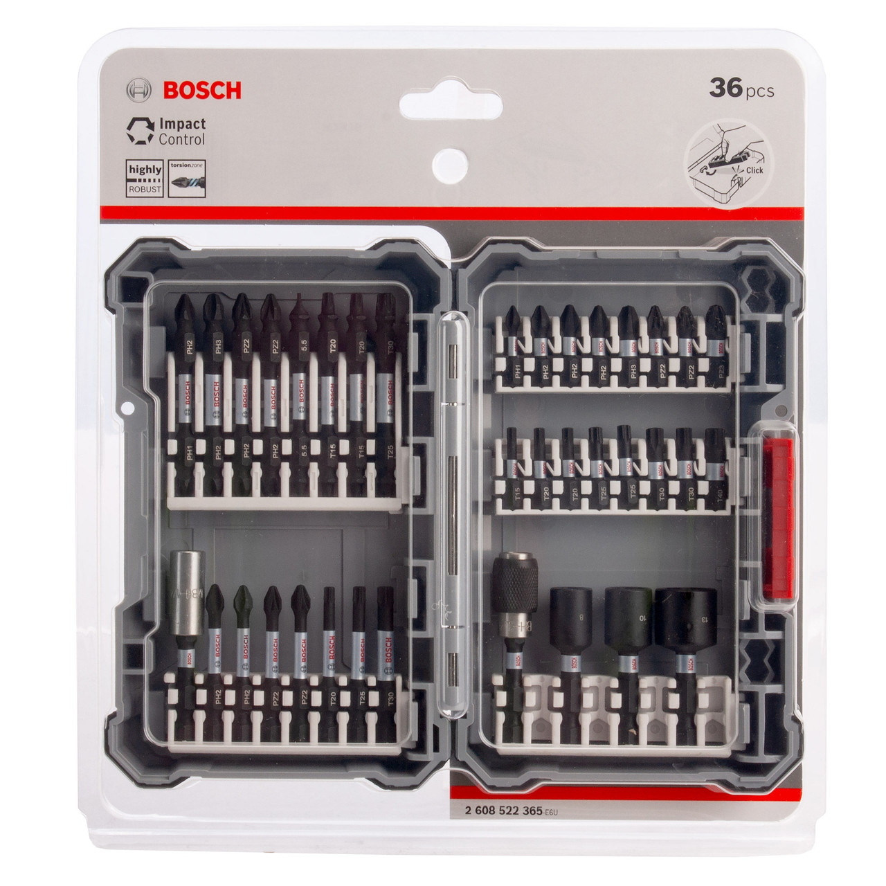 Bosch 2608522365 36 Piece Impact Screwdriver Bit Set