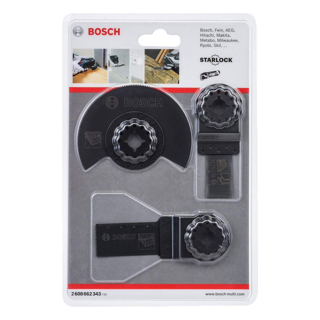 Bosch 2608662343 Basic Multi-Tool Blade Set for Wood