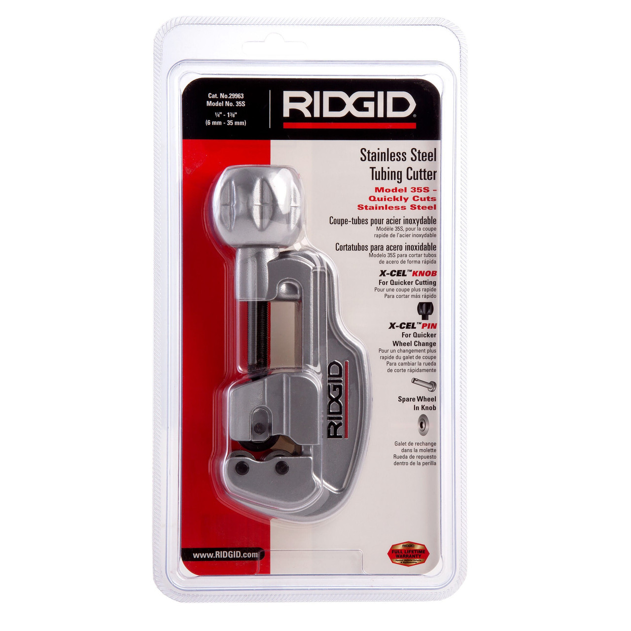 Ridgid 29963 35S Stainless Steel Tube Cutter 5-35mm