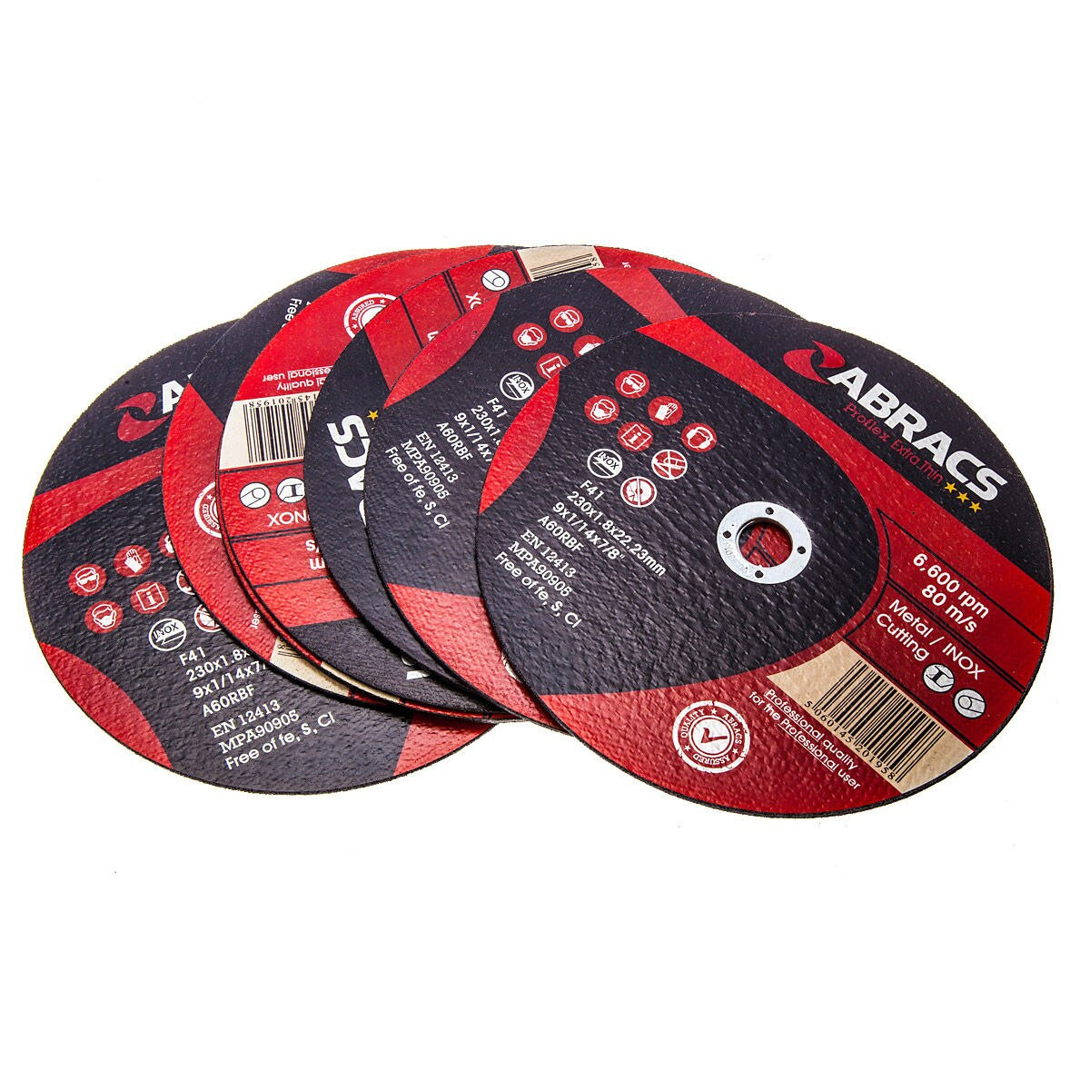 Abracs PFET23018FI Proflex 230 × 1.8 × 22mm Flat Extra Thin INOX Cutting Disc