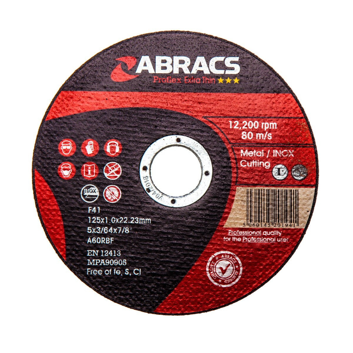 Abracs PFET12510FI 125mm x 1mm Inox Cutting Disc