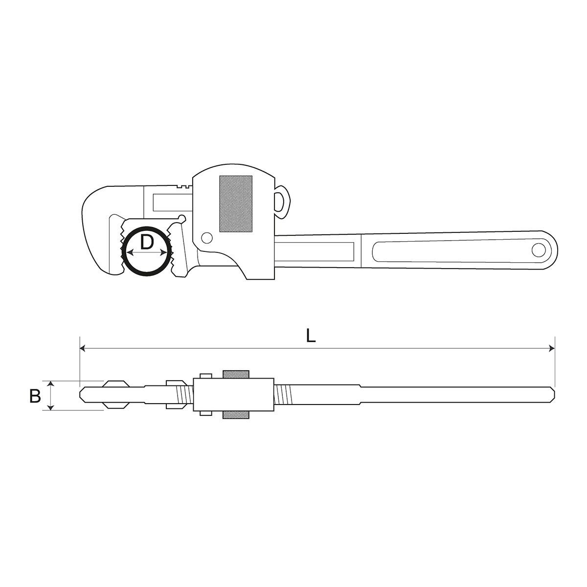 Bahco 36112 12in Stillson Pipe Wrench