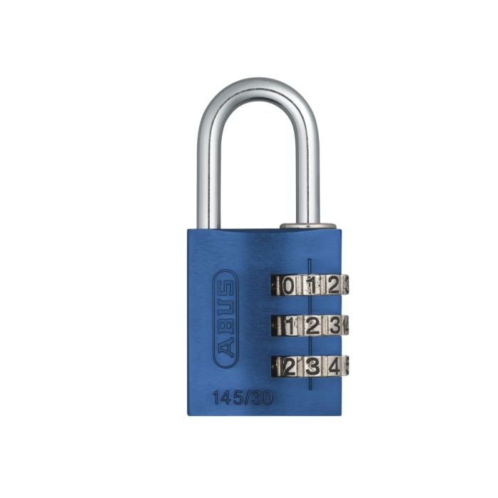 Abus Mechanical 46577 30mm Aluminium Combination Padlock Blue