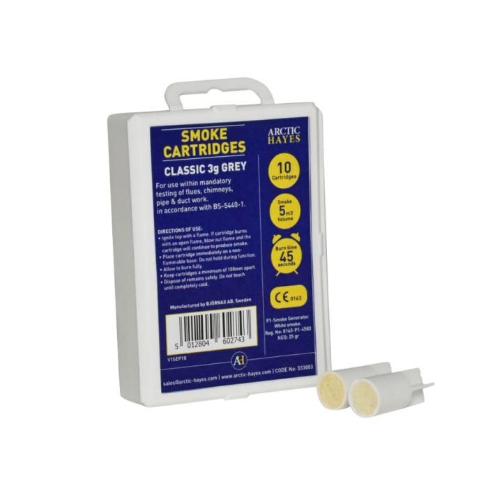 Arctic Hayes 333003 3g Smoke Cartridges Grey Pack 10