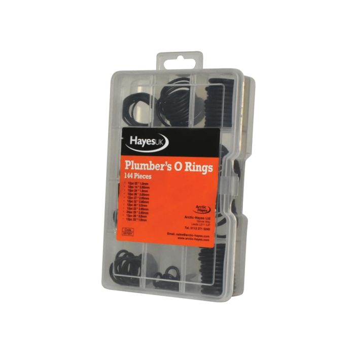 Arctic Hayes 557001 Plumber's O-Ring Kit 144 Piece