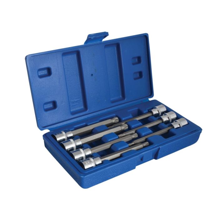 Bluespot Tools 01512 3/8in Drive Extra Long Spline Socket Bit Set 7 Piece