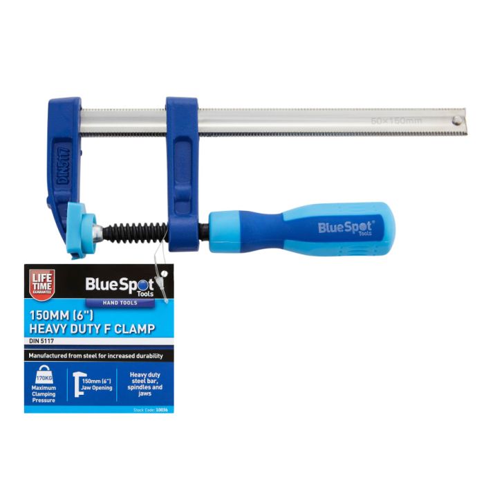 Bluespot Tools 10036 Heavy-Duty F-Clamp 50 x 150mm
