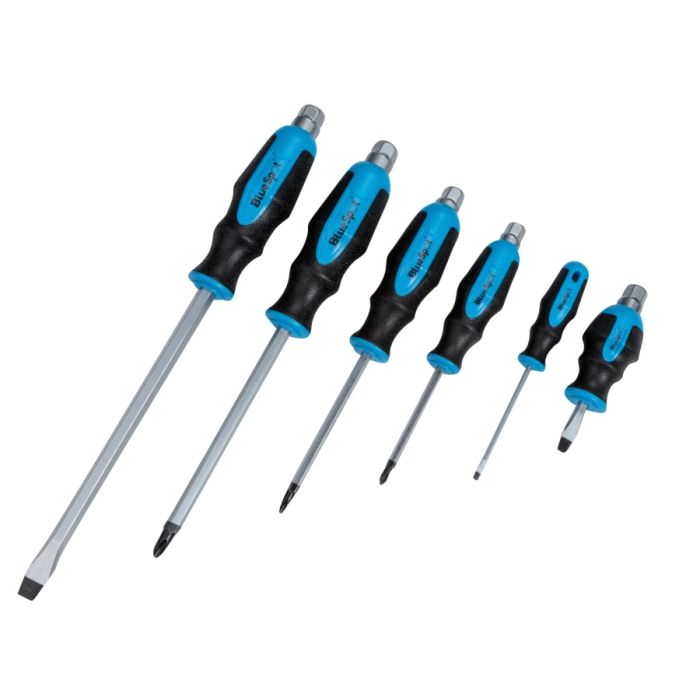 Bluespot Tools 12068 6 Piece Hex Bolster Screwdriver Set