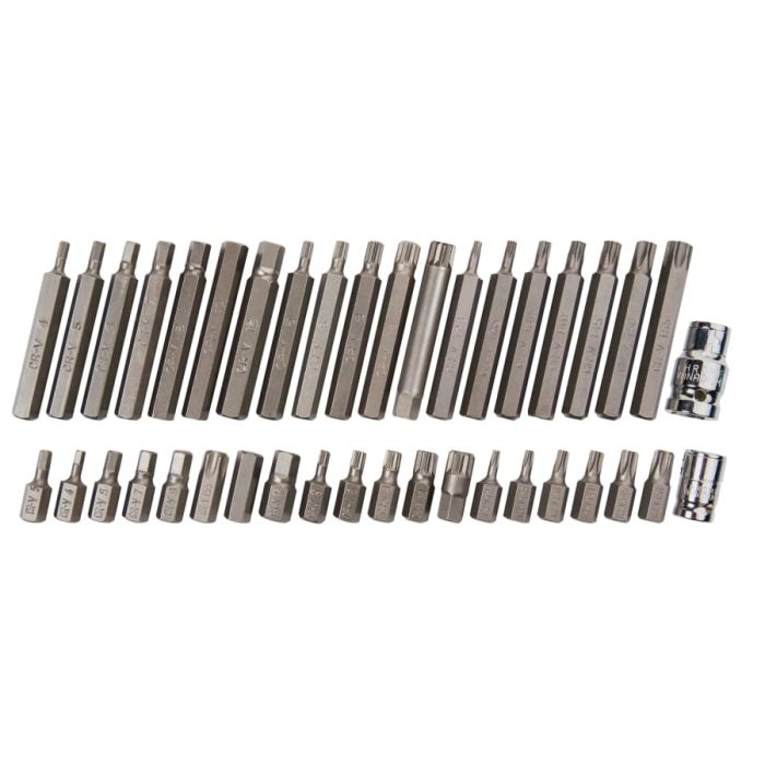 Bluespot Tools 1517 Mixed Hex Spline & TORX Bit Set 40 Piece