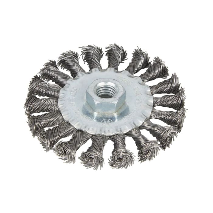 Bluespot Tools 19217 100mm Flat Twist Knot Wire Wheel M14
