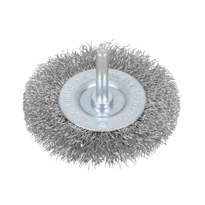 Bluespot Tools 19222 75mm Flat Steel Wire Wheel Brush
