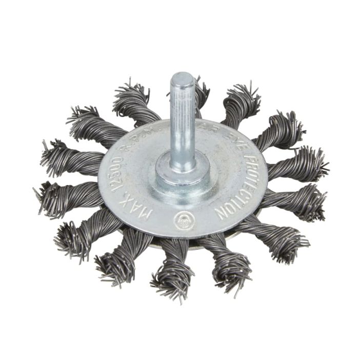 Bluespot Tools 19223 75mm Flat Twist Knot Wire Wheel